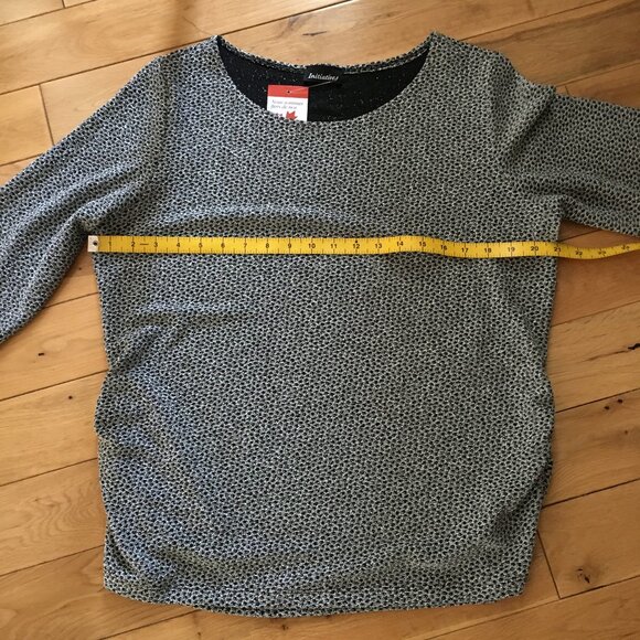 NWT Canadian Sparkly Rockstar Ruched Half Sleeve Top - Picture 10 of 13